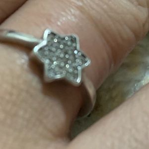 Ring silver star David